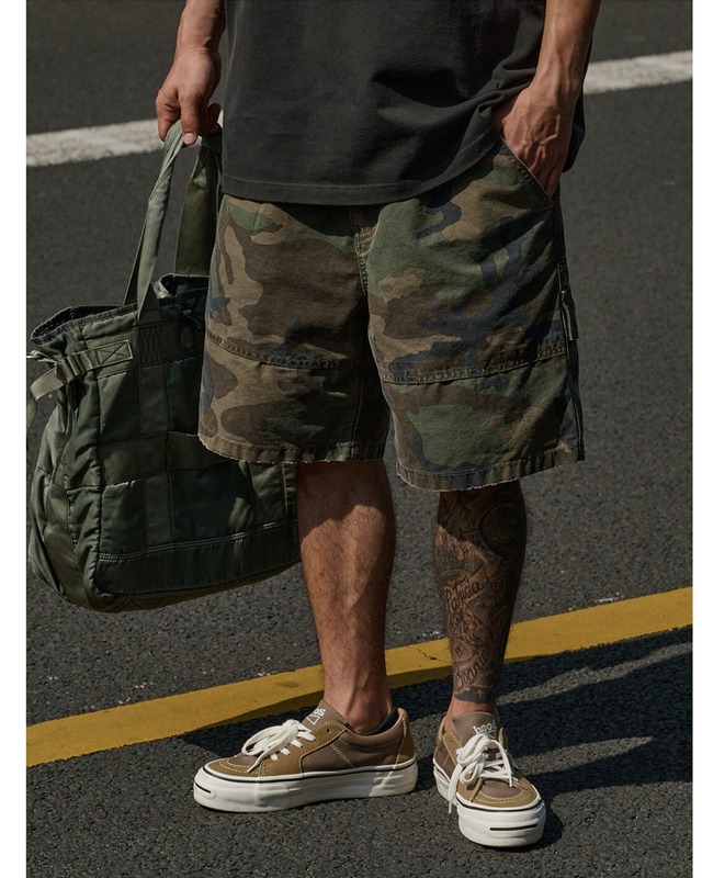 Cargo Pocket Camouflage Shorts 　x01260