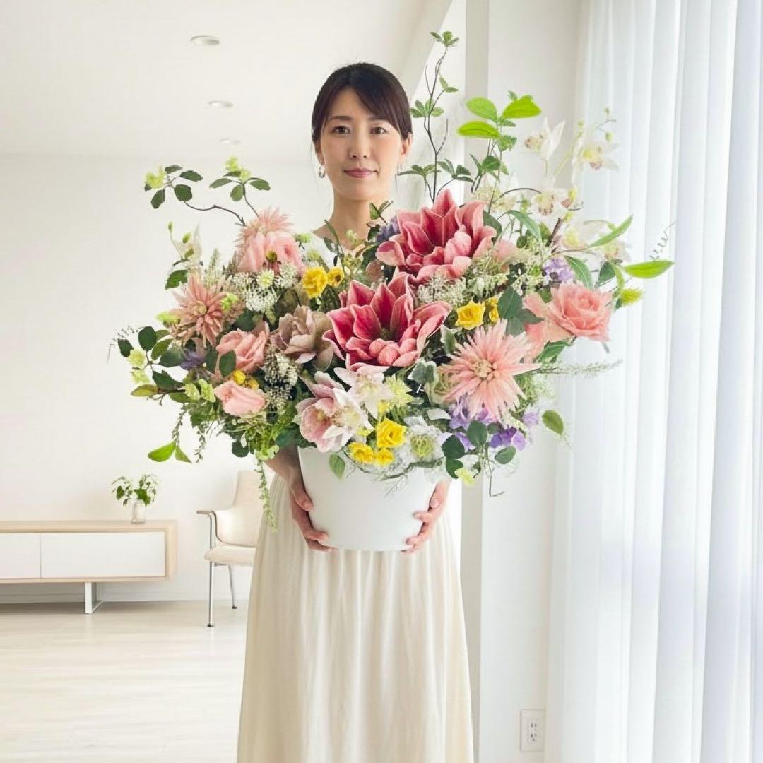 光触媒フラワー「アーバン・シンフォニー」特大70cm 圧倒的存在感 木蓮