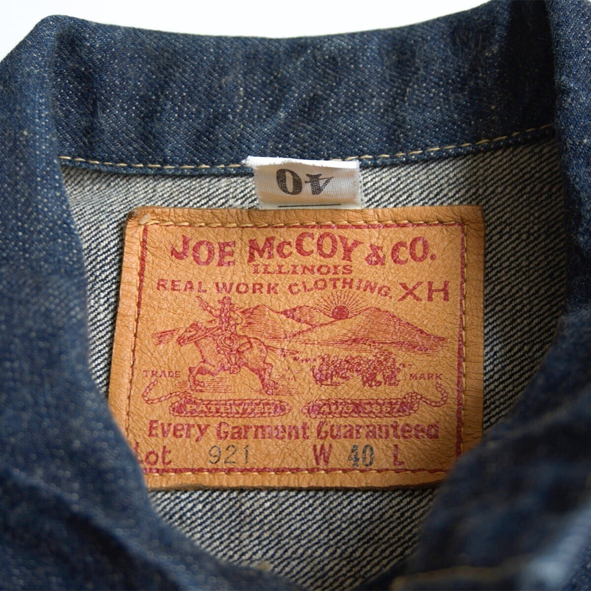 【美品/濃紺】JOE McCOY【LOT:921 1ST デニム ジャケット】 40 ジョーマッコイ 26070417 美品/濃紺】JOE McCOY【LOT:921 1ST デニム ジャケット】 40 ジョー