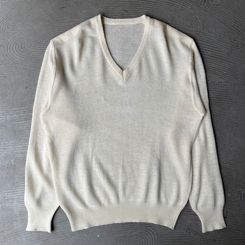 V-neck knit sweater