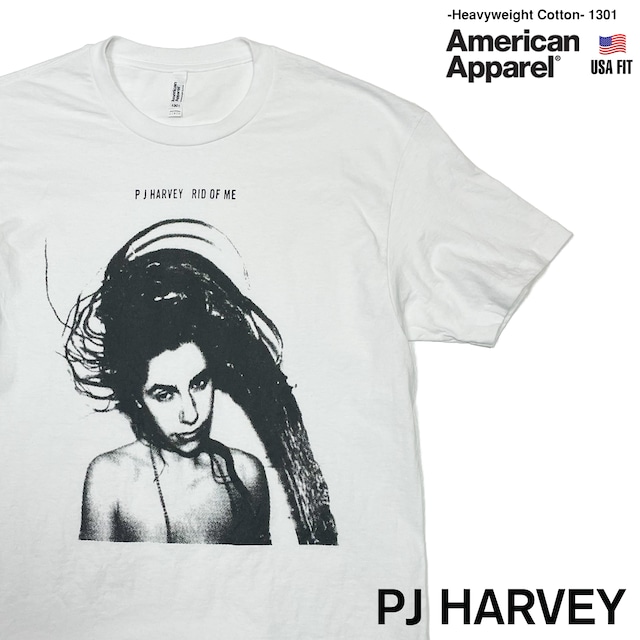 PJハーヴェイ PJ HARVEY 「RIF OF ME」 Tシャツ 【American Apparel 1301】 --- ポーリージーンハーヴェイ　Polly Jean Harvey　90年代　オルタナティブ　ロックTシャツ　バンドTシャツ 1301-pjh-ridofme