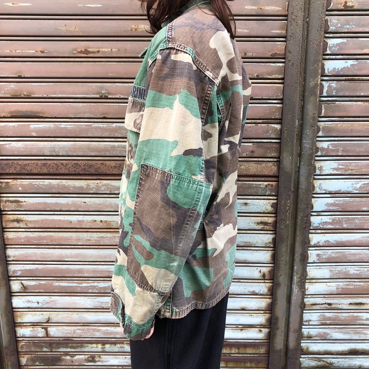 80s 米軍 実物 USMC BDUジャケット ミリタリージャケット ミリタリー 