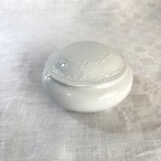 ボンボニエール　Veritable Porcelaine 白磁　白無地　陶器小物入れ　Limoges 12OTdp3