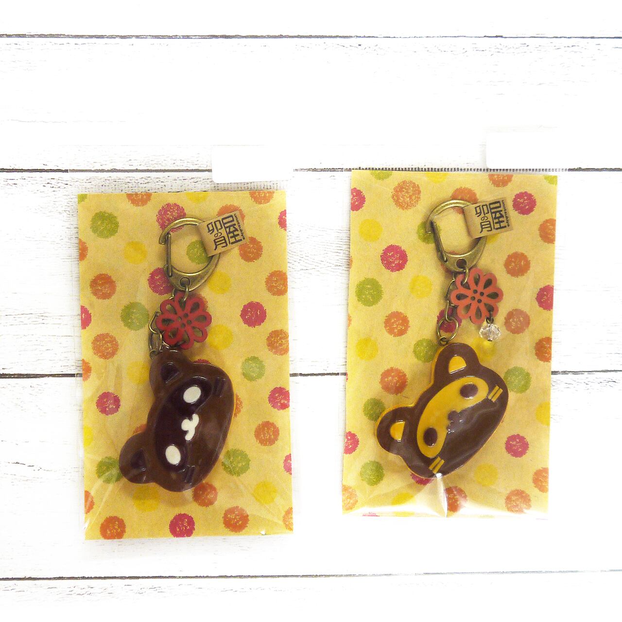 卯の月屋】型抜きクッキーキーホルダー（たぬき）/キーホルダー