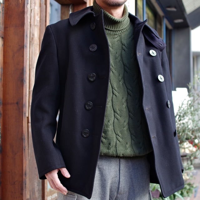 1940s US NAVY PEA COAT / 40年代 USN 10ボタン ピーコート ...