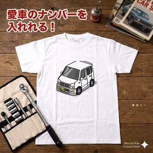 【スズキ ワゴンR RR MH21S 前期】イラスト入りTシャツ 車好き 納車祝い プレゼント グッズ カスタム【送料無料】