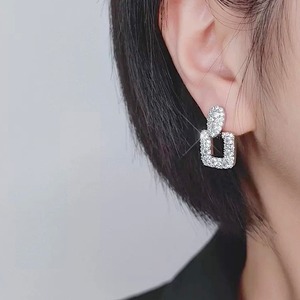 Zircon Square Drop Earring