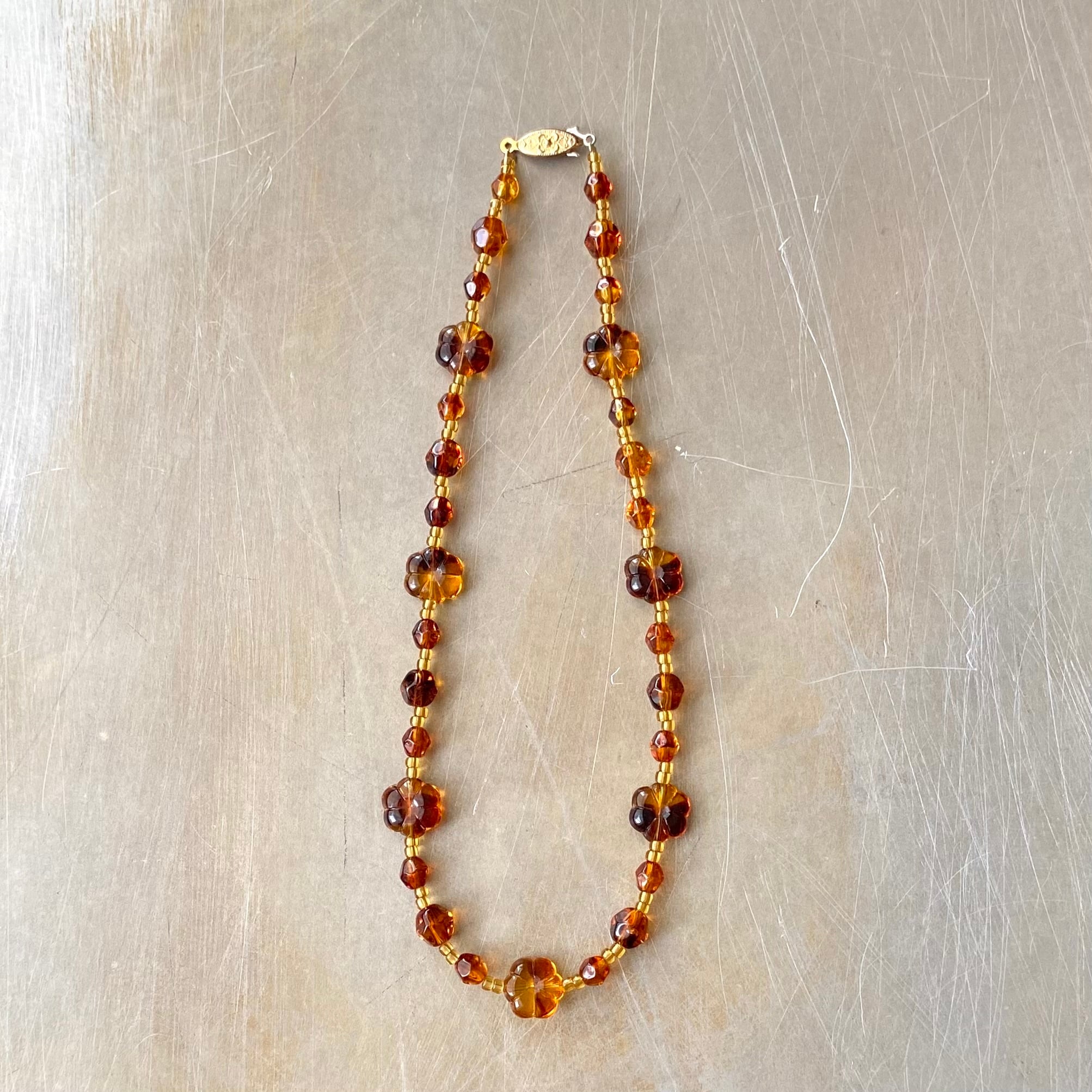 Vintage USA retro multicolor agate necklace レトロ アメリカ