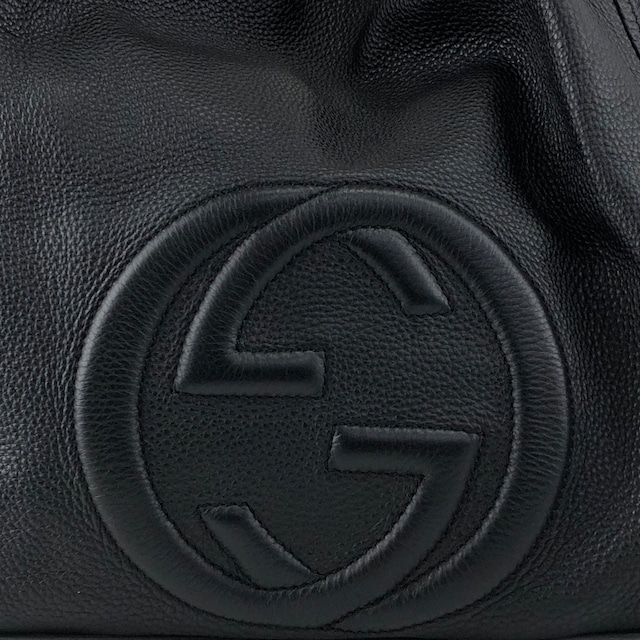 GUCCI グッチ ソーホー ショルダーバッグ ブラック タッセル レザー ホーボーバッグ vintage ヴィンテージ オールド p2pw3n
