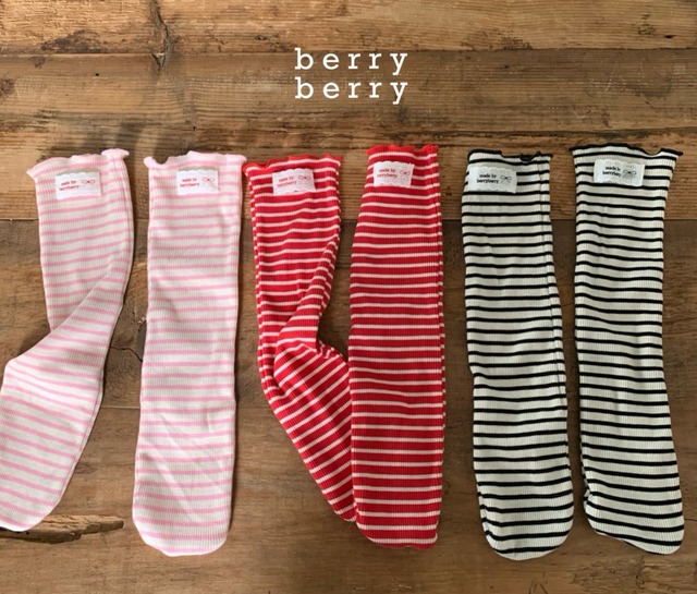 ※お洋服と同梱限定※【1/26〆予約】<berryberry> Pippi knee socks