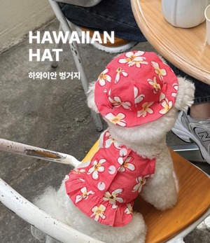 【THEREST OF LIFE】 HAWAIIAN FLOWER  HAT(4color)