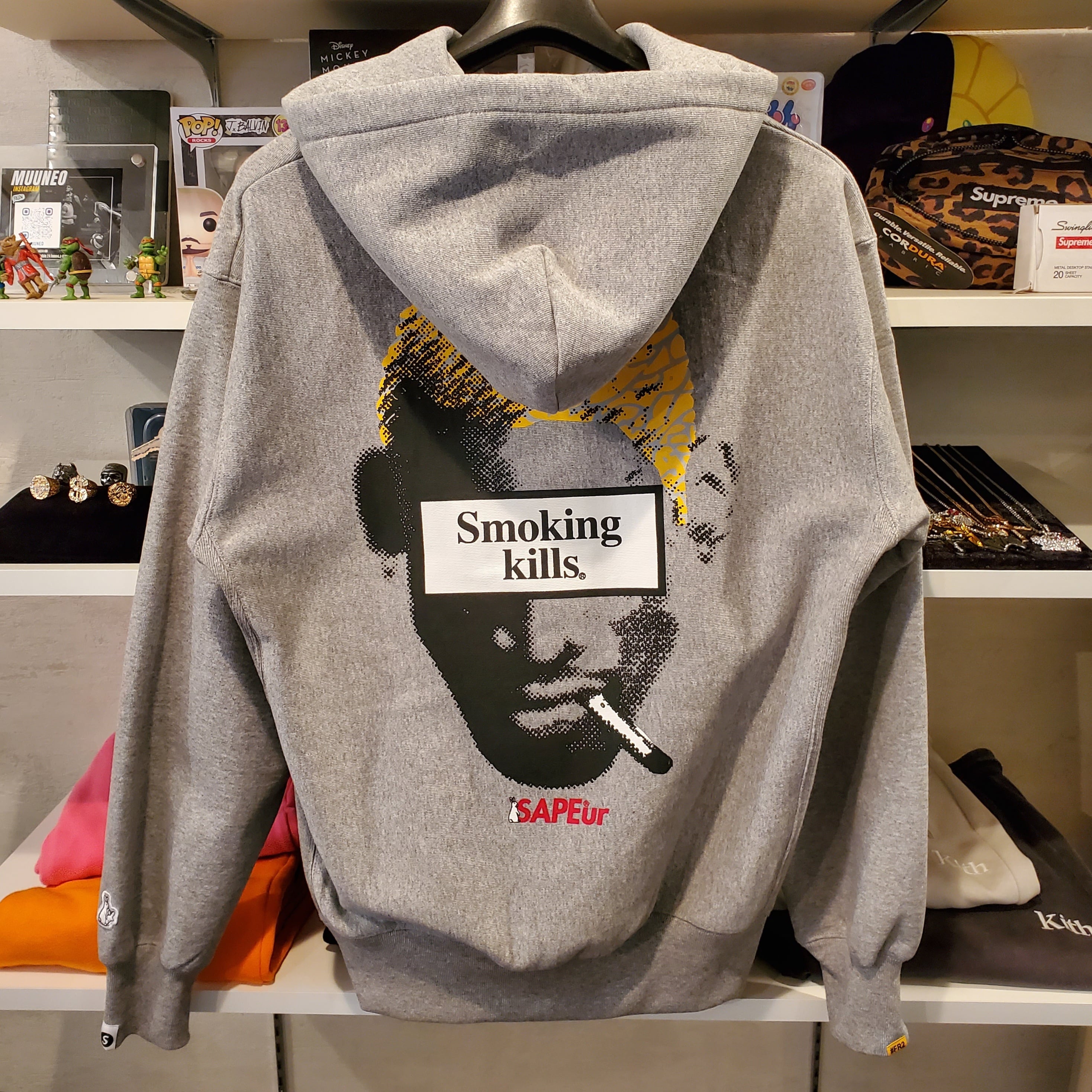 Smoking kills Head Hoodie Lサイズ