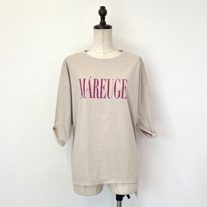 MICA&DEAL    "MAREUGE" ロゴプリントTシャツ 0124109005