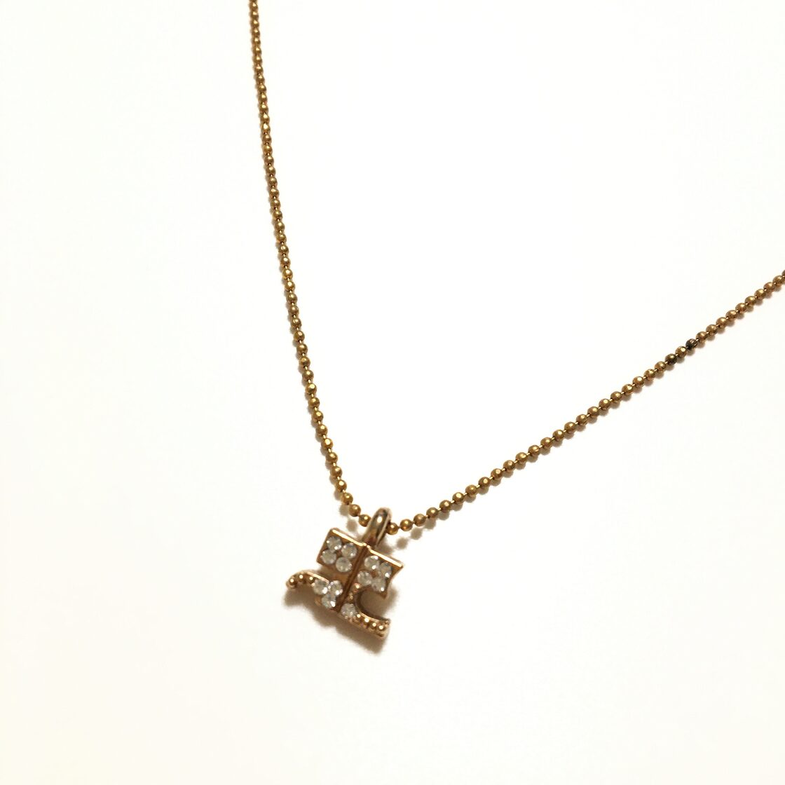courreges necklace LOGO gold クレージュ ネックレス ゴールド 1 | PAY ID