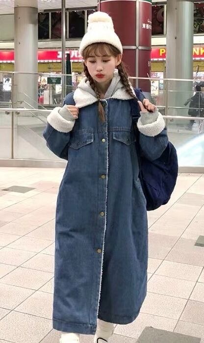 裏ボア　デニムコート　AJ33167-1726