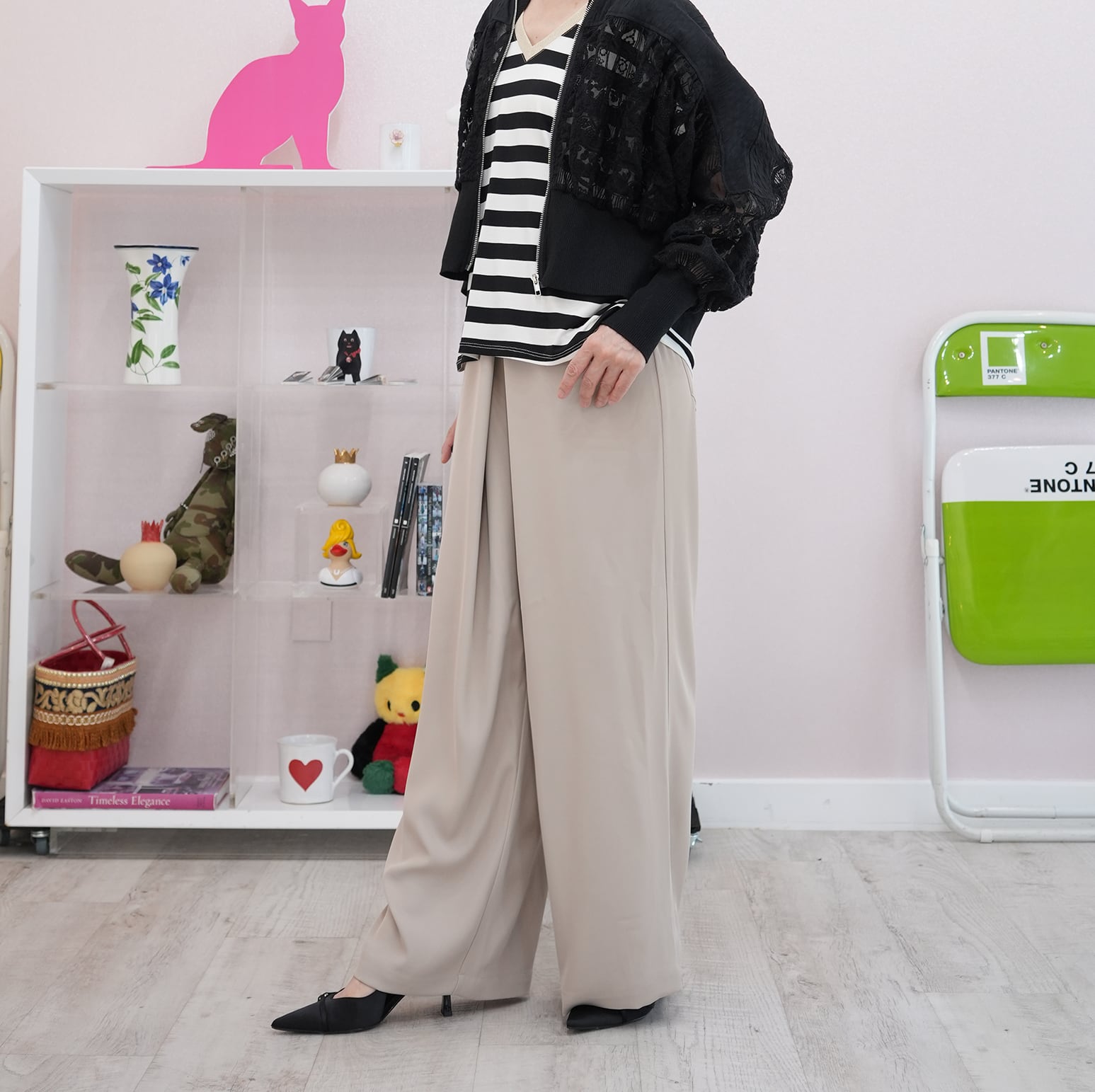 ラップワイドパンツ