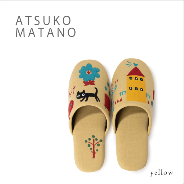【ATSUKO MATANO（マタノアツコ）】スリッパ「私の街」