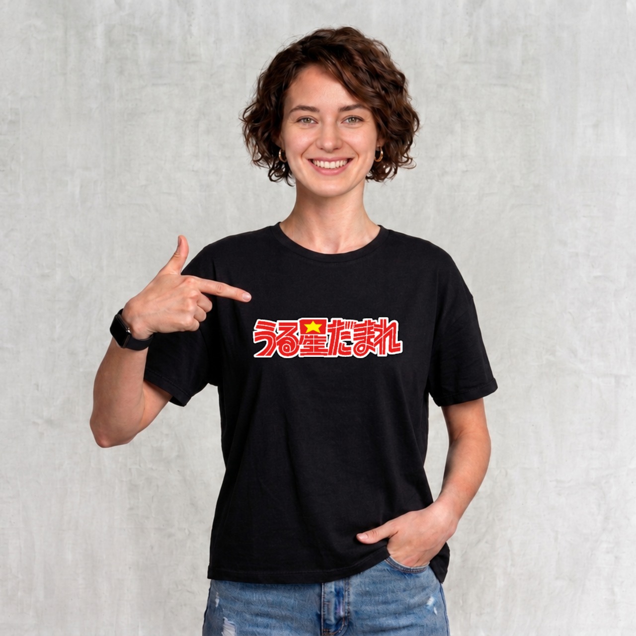 うる星だまれ Tシャツ 半袖 白 黒 大阪名物 なんでやねん ギャグ ネタ
