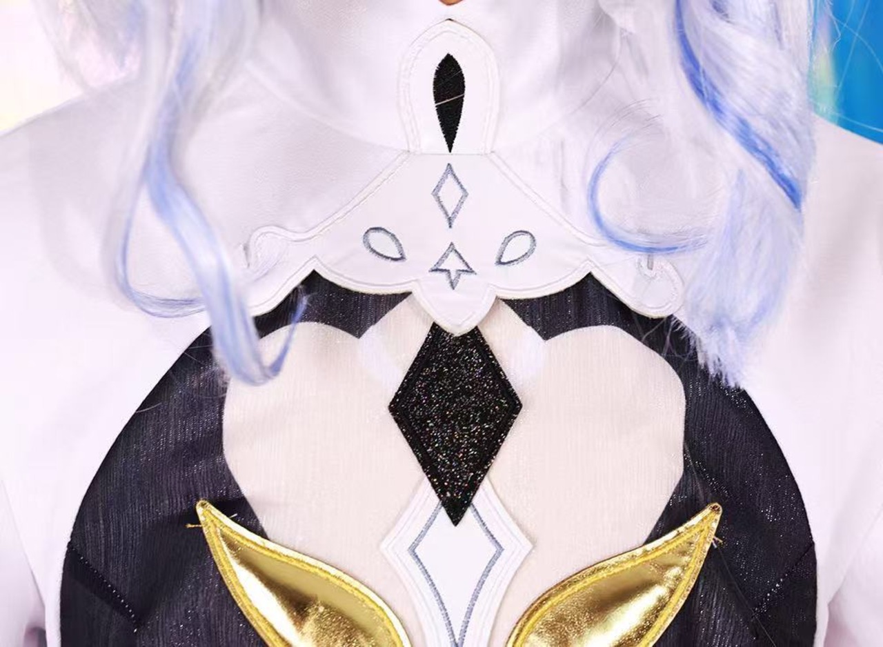 VIRIYA 原神 コスプレ ウィッグ付き フリーナ 神 ウィッグ付き フォカロルス  イベント コスチューム ステージ服 Furina cosplay 3001