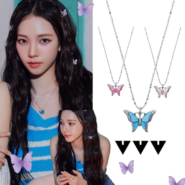 ★aespa カリナ 着用！！【vvv】HIGHTEEN BUTTERFLY NECKLACE_3color