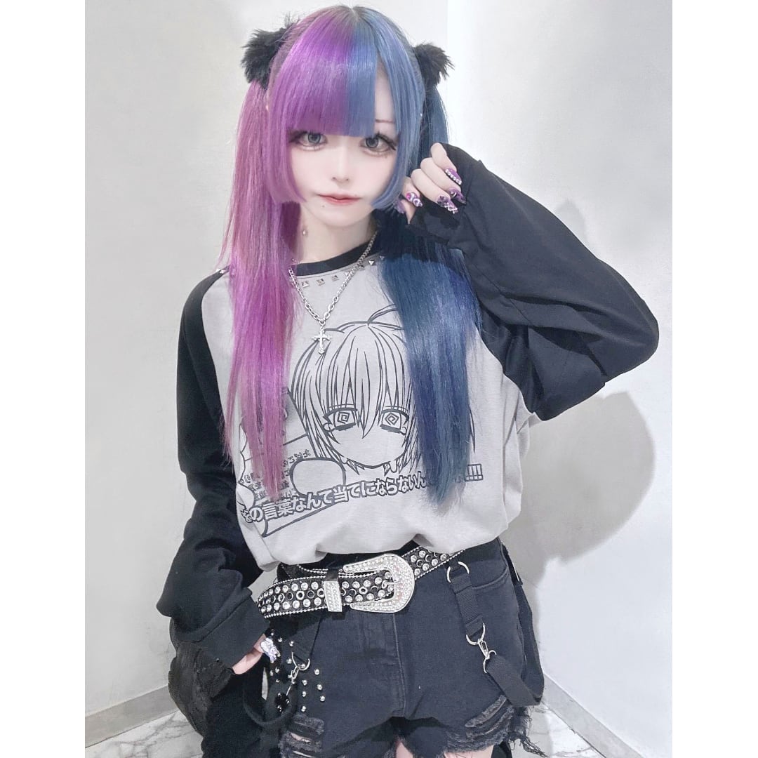 ★タグ付き未使用★ リップカール　ロンスプ ラメ☆メカGIRL BIG ロンT | VOLCAN&APHRODITE