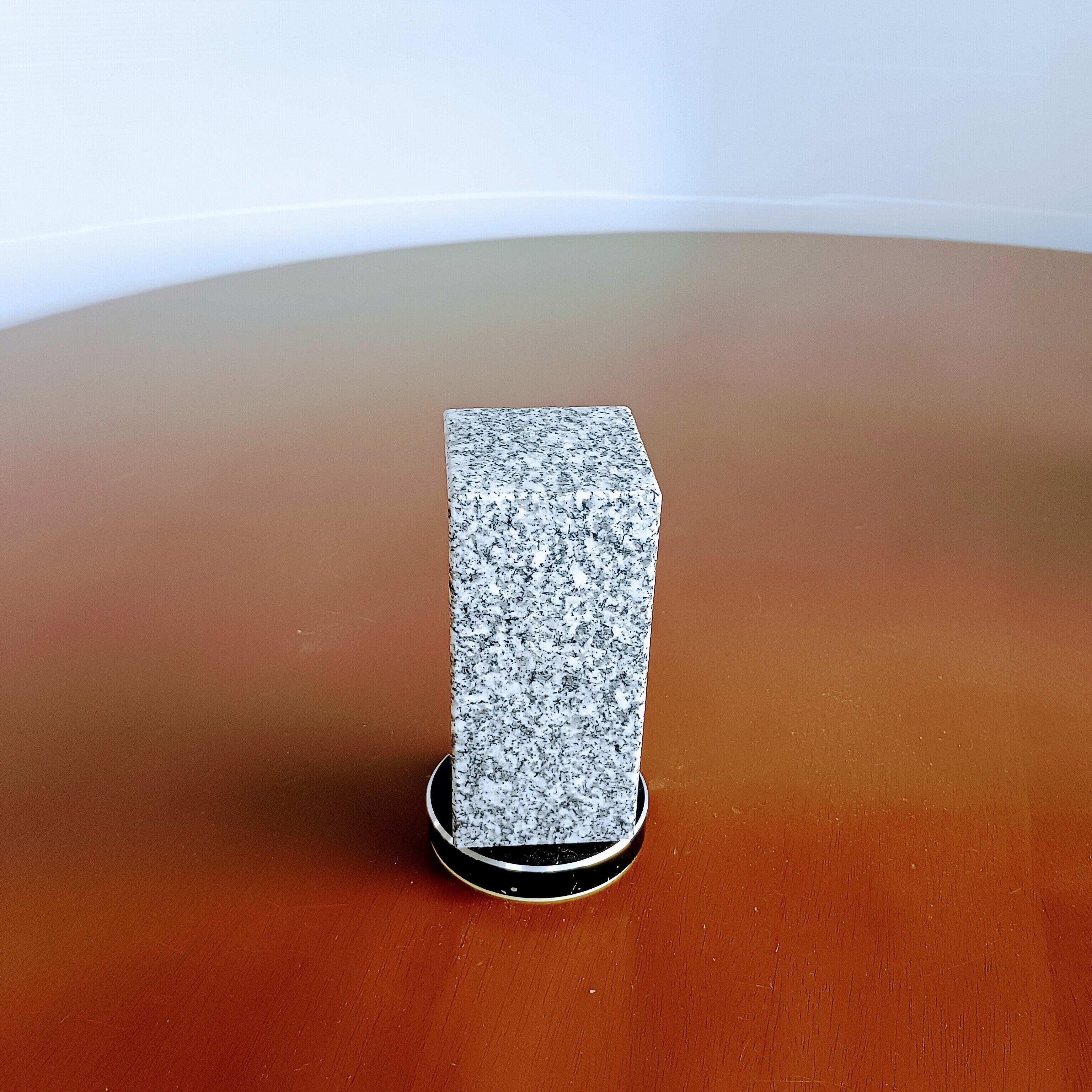 回転位牌 4人用 白 台付回転体