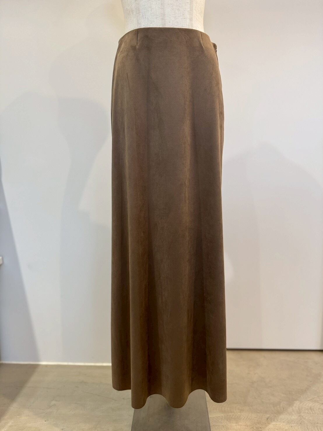 【cafune】フェイクスエードロングスカート　545612