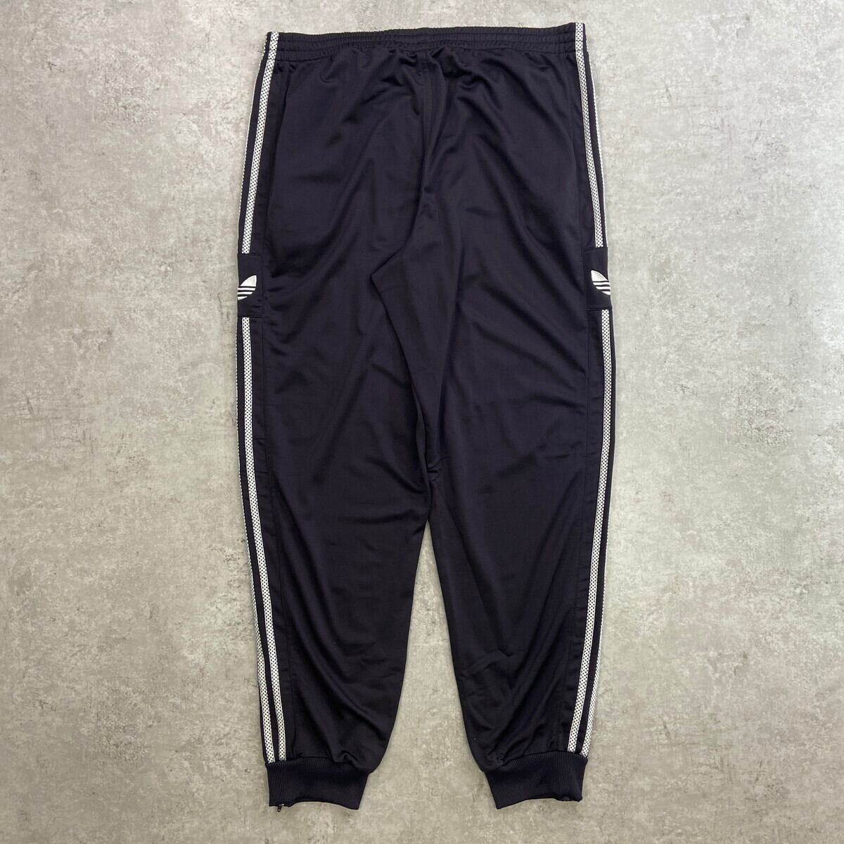 激レアモデル80~90年old adidas トレフォイルトラックパンツジャージ 90年代 adidas アディダス トレフォイルロゴ トラックパンツ メンズXL