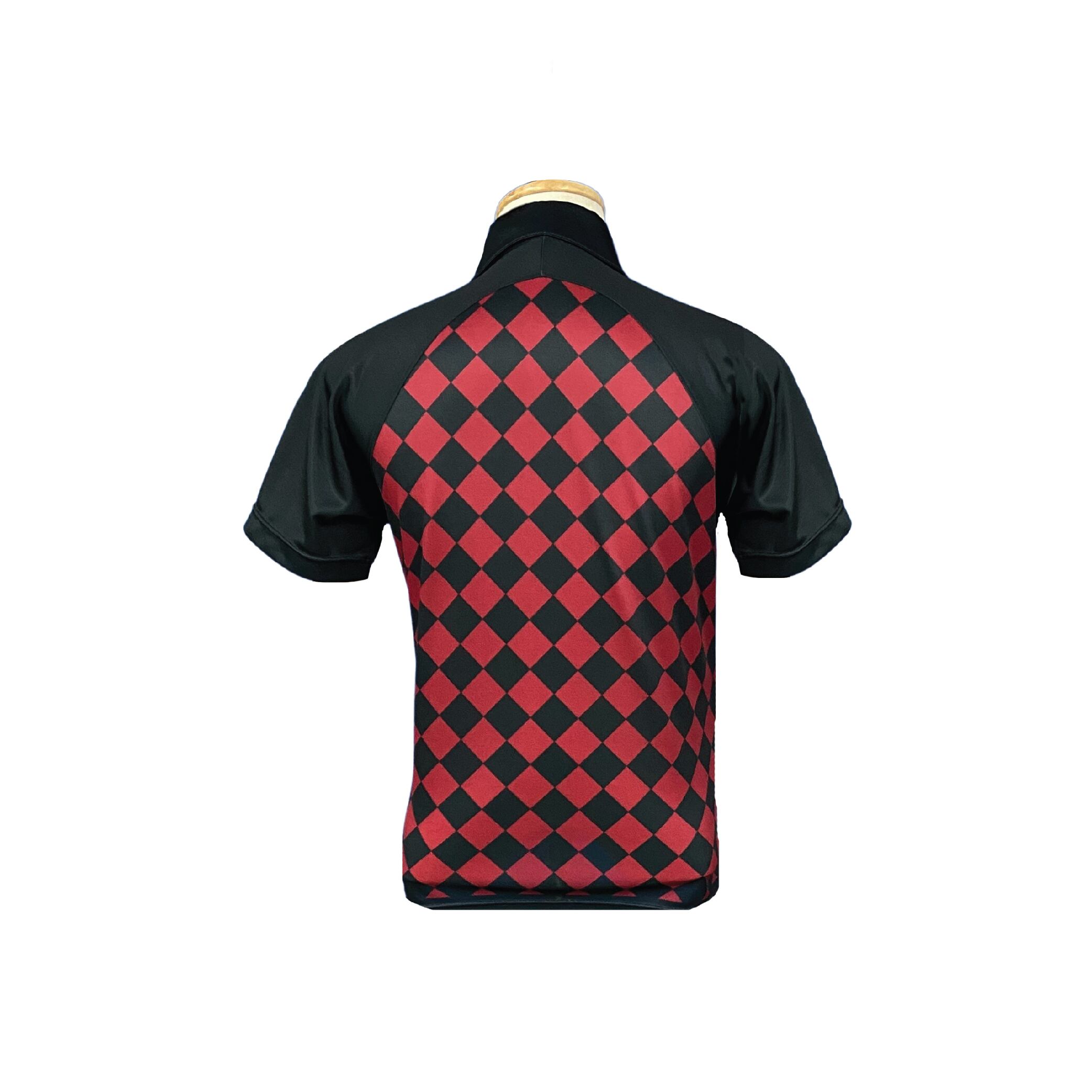 【MEN】ポロシャツ　CHECKER2 RED（送料無料）