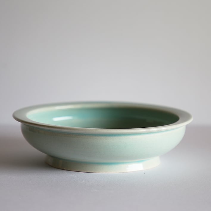 やさしい器シリーズ K-8 こどもカレー皿(ペールブルー)