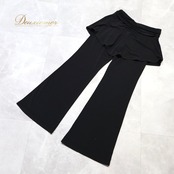 社交ダンス 衣装 Chacott チャコット ボトムス パンツ ズボン レッスンウェア ブラック系 練習 レッスン 黒 飾り 伸縮 ストレッチ シンプル おしゃれ ダンス衣装 イベント ステージ パーティー レディース 長ズボン