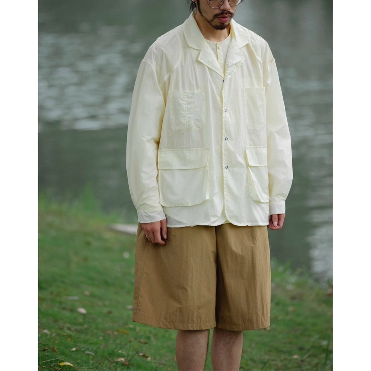 Nylon oversized work jacket 0472 - 2