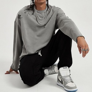 Oversize Damage Sweatshirt / オーバーサイズ ダメージ スウェット シャツ