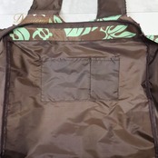 フラダンス 小物 バッグ ブラウン系 PALEKAIKO LAMA トートバッグ モンステラ柄 ティアレ柄 ホヌ柄 かわいい 華やか 茶 緑 白 ハワイアン アロハ ハワイアンプリント フラ ダンス ビーチ 旅行 レジャー チャック付き 軽量 日常使い