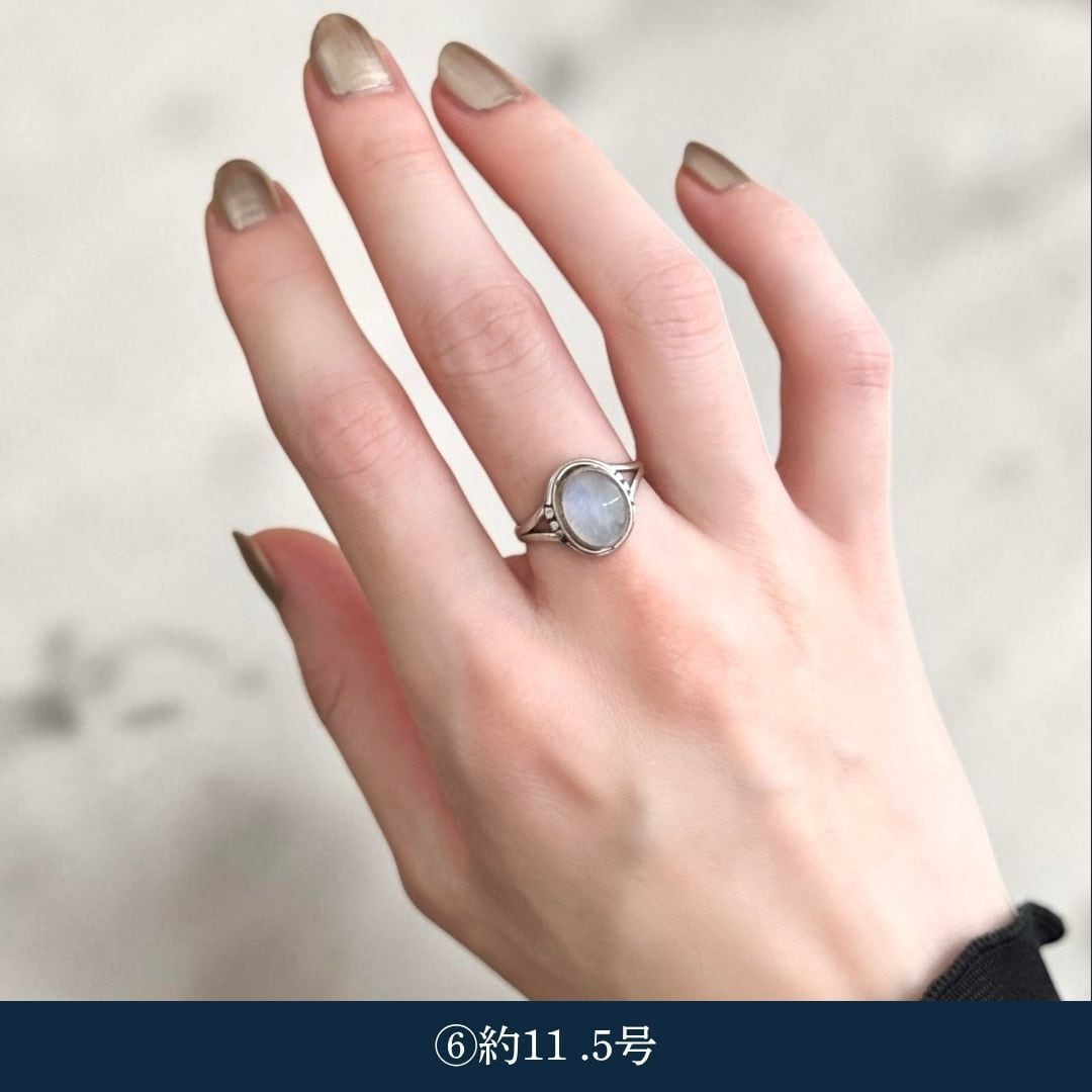 Nepali ring -silver925-【import】moon stone | maruo