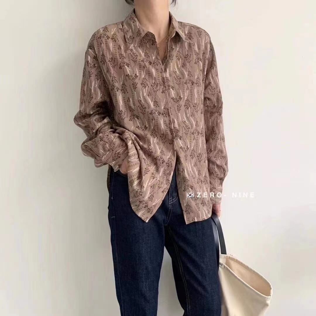 花柄ブラウス　AJ2205-D16