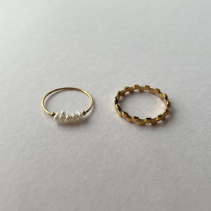 pearl ring パールステンレスリング