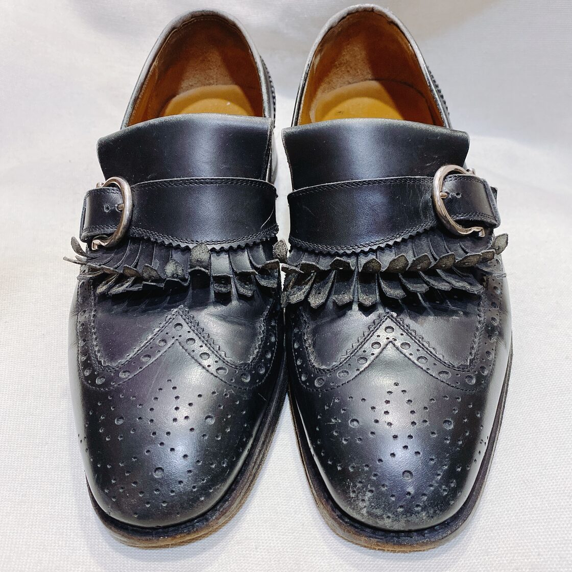 フェラガモ シューズ 黒 レザー Salvatore Ferragamo TRAMEZZA | Pay ID