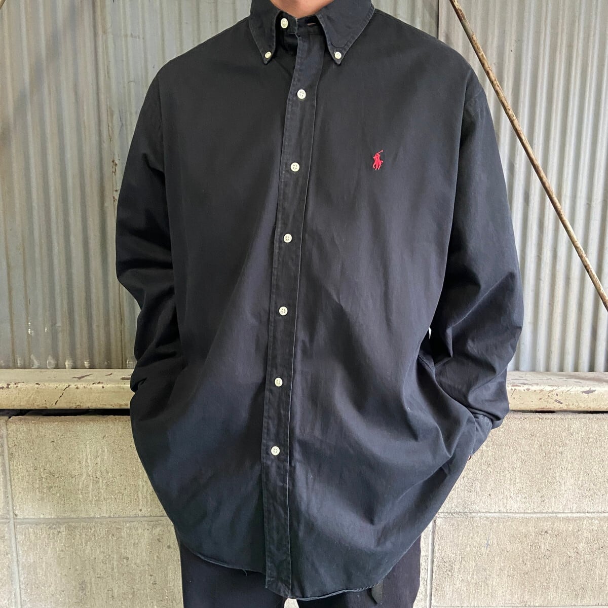 90年代 Ralph Lauren ラルフローレン BLAKE ボタンダウンシャツ メンズ 