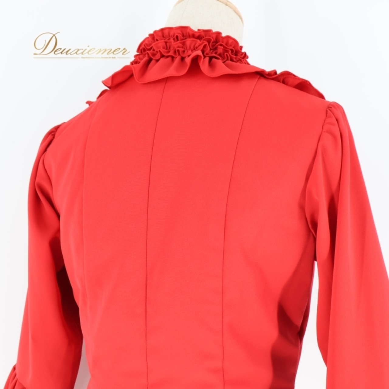 フラメンコ 衣装 エルモサイベリア HERMOSA IBERIA トップス ブラウス レッド系 赤 無地 フリル ボランテ ダンス パーティ 華やか 豪華 舞台 フリルトップス おしゃれ かわいい 衣装用 ダンスウェア ステージ衣装フリルブラウス フェミニン レディース イベント