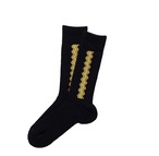 SURFSKATECAMP " ZIG-ZAG WOOL SOCKS " BLACK