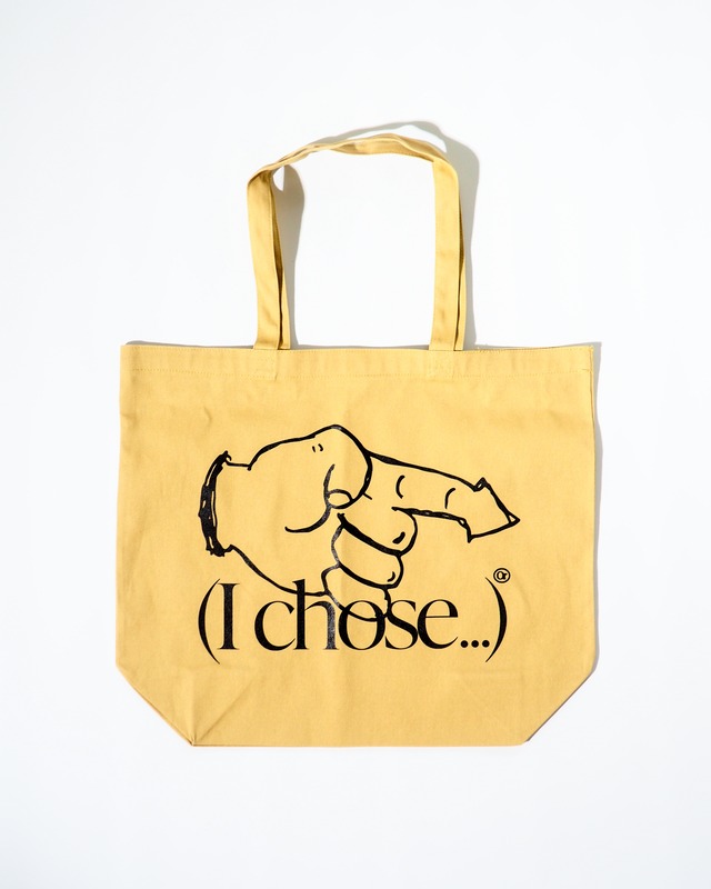 ORNAMENT STORE "(I Chose...)" Mustard Big Tote-bag