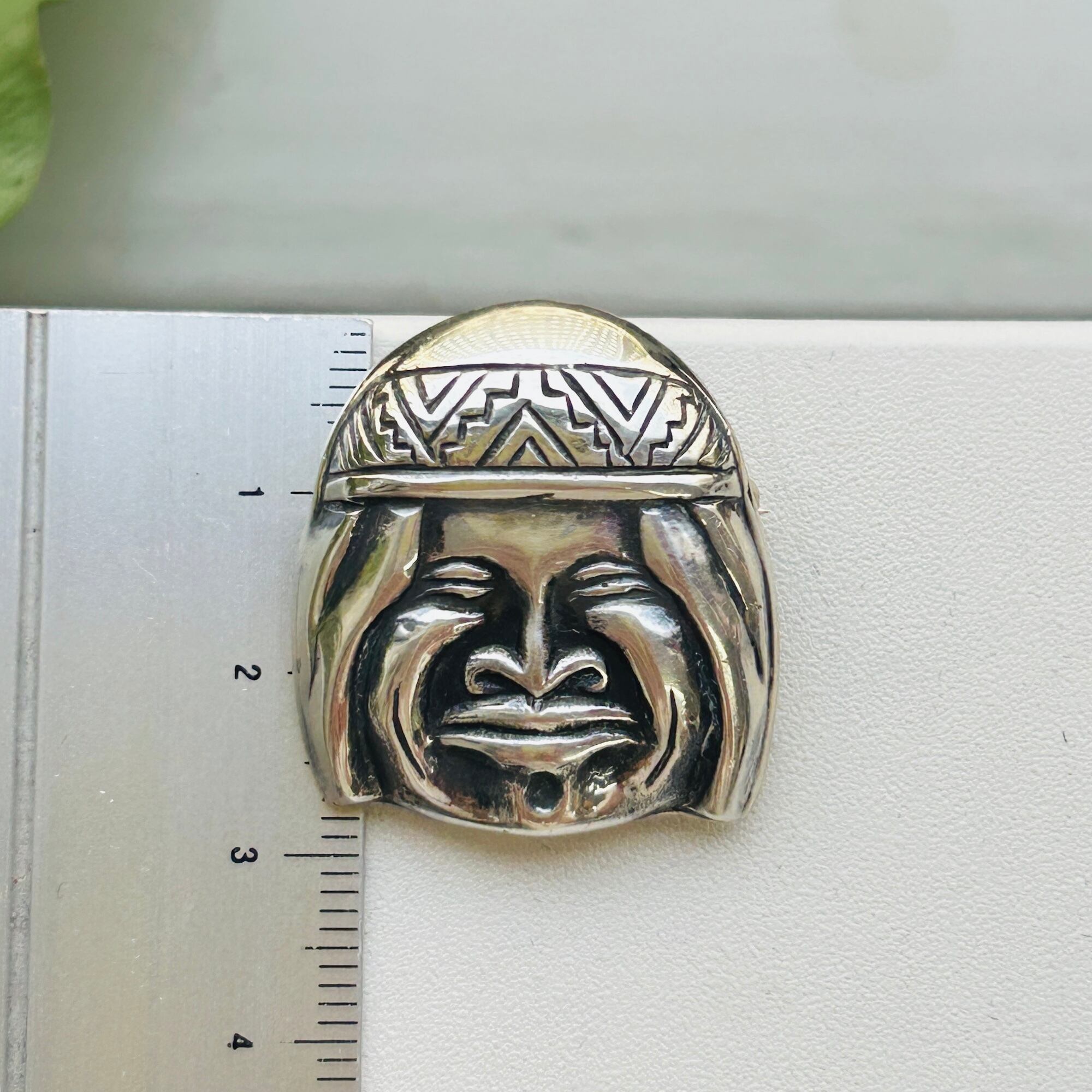 ヴィンテージスタイル ブローチ・コサージュセットシルバー925 シルバー925 Tribal FACEブローチ | Milo Antiques & Vintage
