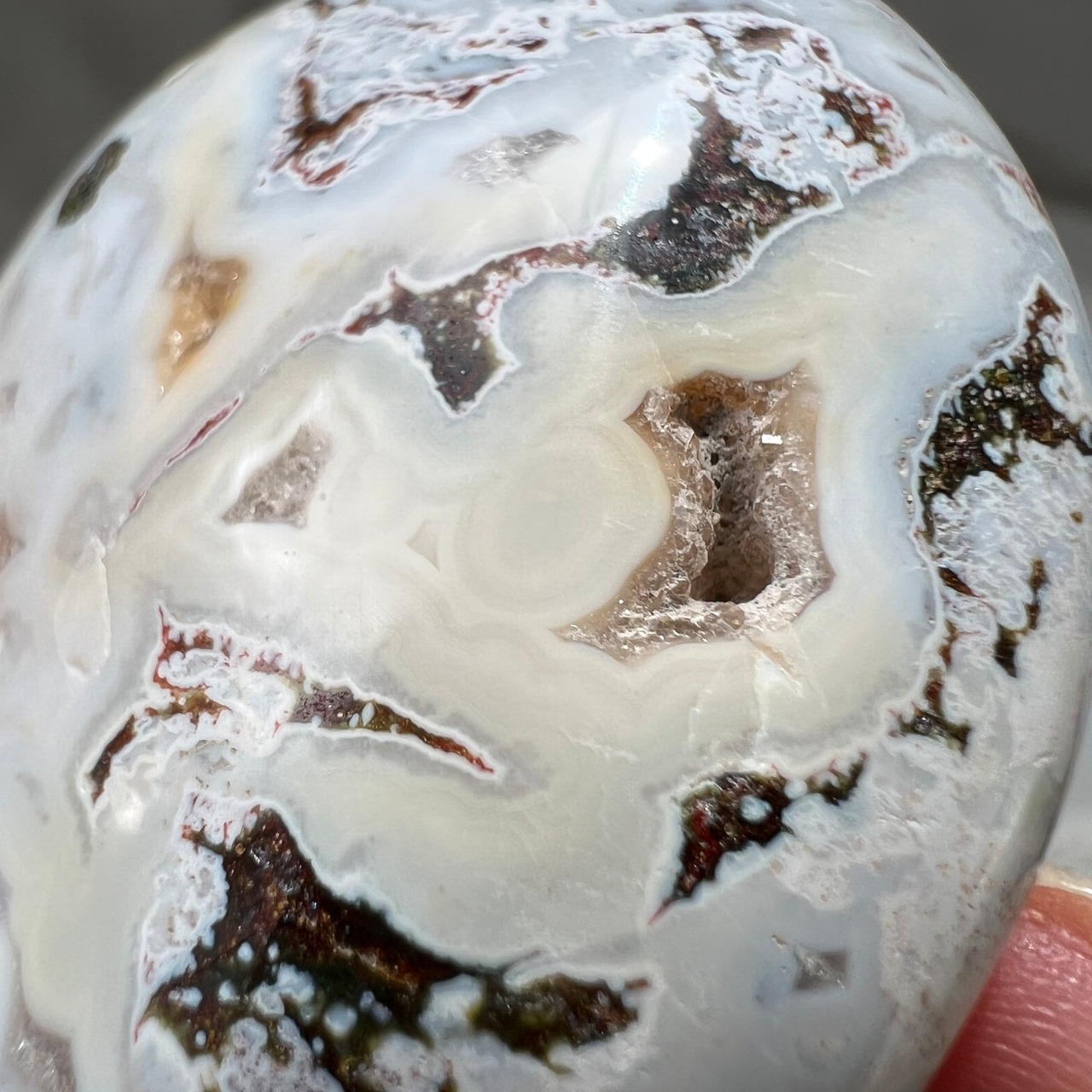 オーシャンジャスパー*パーム*天然石インテリア*天然石置物*握り石*23033298