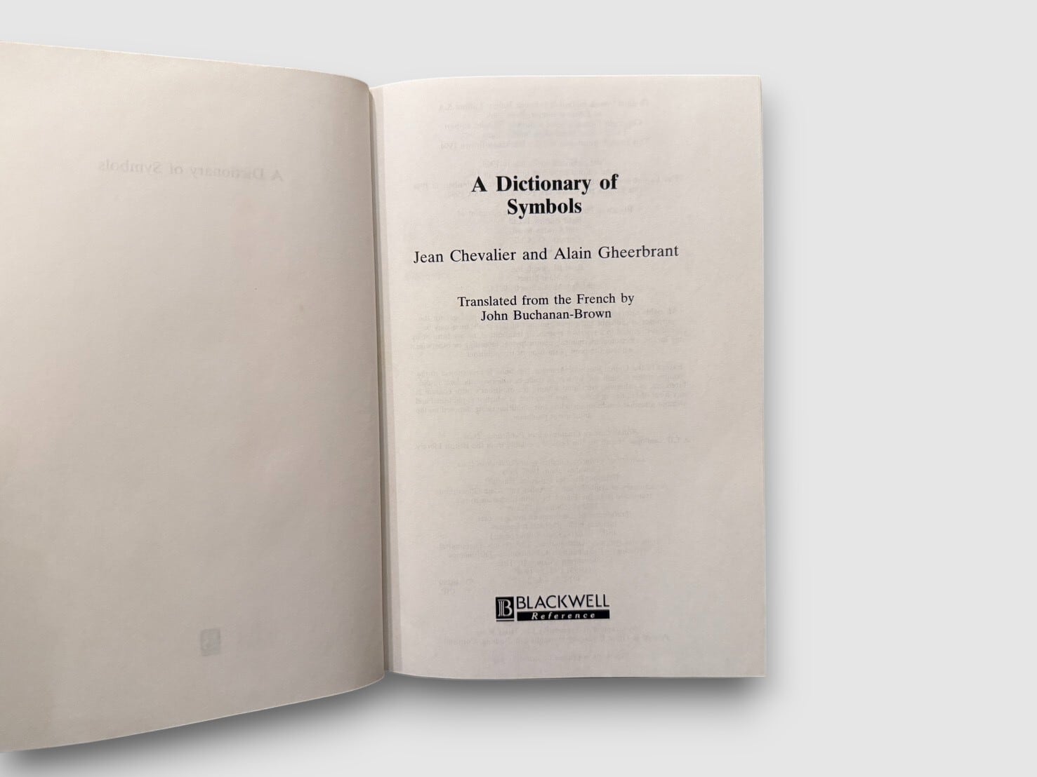 SSO132】A Dictionary of Symbols(1994) /Jean Chevalier & Alain