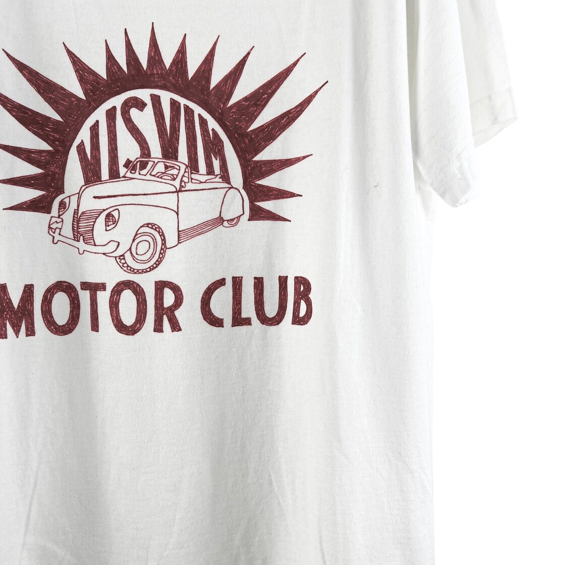 VISVIM(ビズビム) MOTOR CLUB SHINING CAR T Shirt (white) | PAY ID