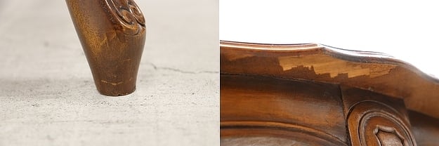 沼津店】ヴィンテージ クラシカル オーバル センターテーブル サイド