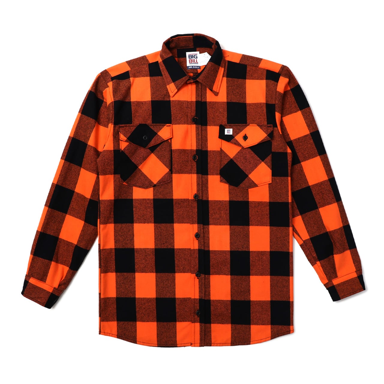 TIGHTBOOTH フランネルシャツ Lサイズ オレンジ黒チェック BIG BILL ビッグビル Premium Brawny Flannel Work Shirt 121