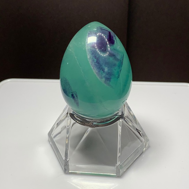 T01.ミルキーブルーグリーンフローライトたまご
