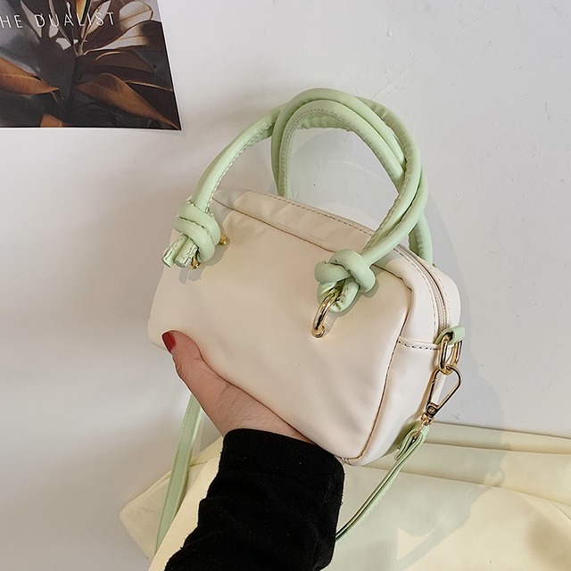 サマーレッド 夏物 スクウェア メッセンジャーバッグ 手作りハンドバック25137127067